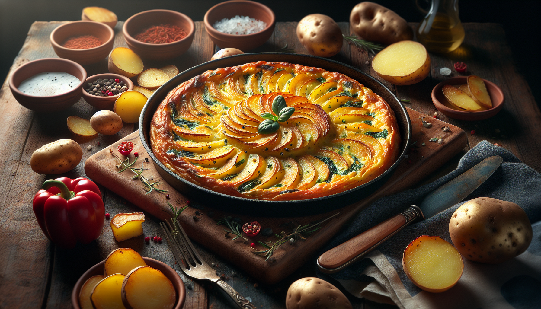 frittata di patate al forno